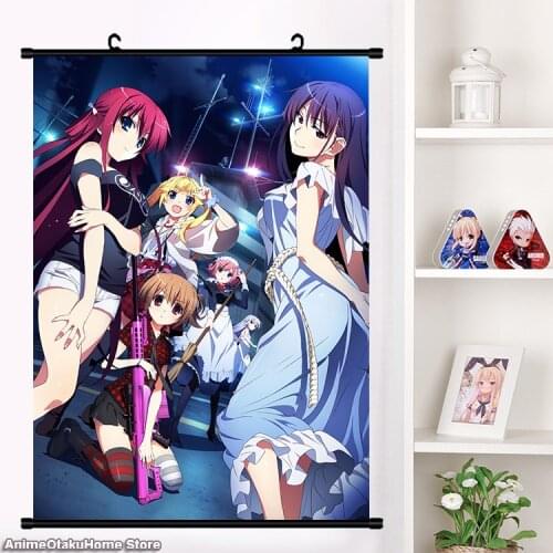 Anime Grisaia no kajitsu Yumiko Sakaki Suou Amane Matsushima Michiru Poster Wall Scroll Painting Mural Home Decor Collection Art