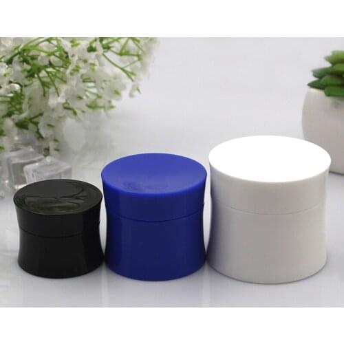 15/30PCS White Black Blue 15g 30g 50g Plastic Empty Jars Pots Travel Cosmetic Makeup Cream Lip Balm Container Refillable Bottles