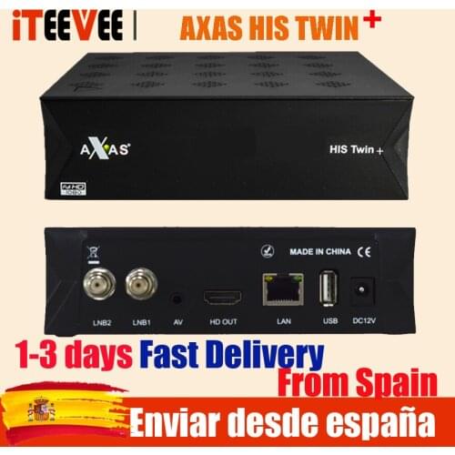 1PC Hot sale AXAS His Twin Plus Satellite Receiver 1080P Twin DVB-S2 in WiFi Enigma2 Open ATV 6.X Linux TVbox VS ZGEMMA H9 box