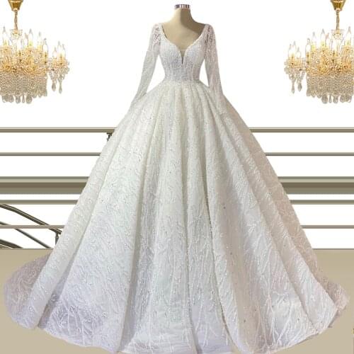 Luxury Ball Gown for Bride Marriage Ceremony Party Womens Wedding Dress White Custom Made Plus Size Vestidos De Novia