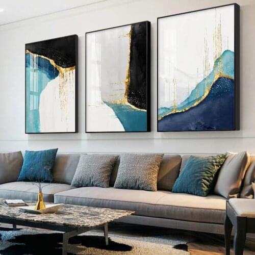 Luxury Home Room Decoration Canvas Painting Modern Abstract Posters and Prints Frameless Wall Art Interior Decor