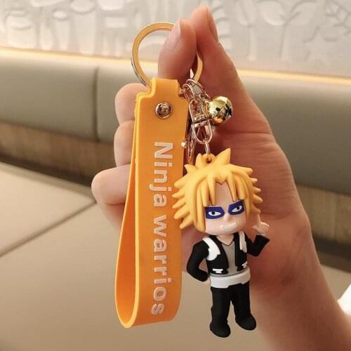 Japanese Anime My Hero Academia Character Keychain School Bag Backpack Cute Silicone Pendant Car Key Key Ring Men 2021 Gift