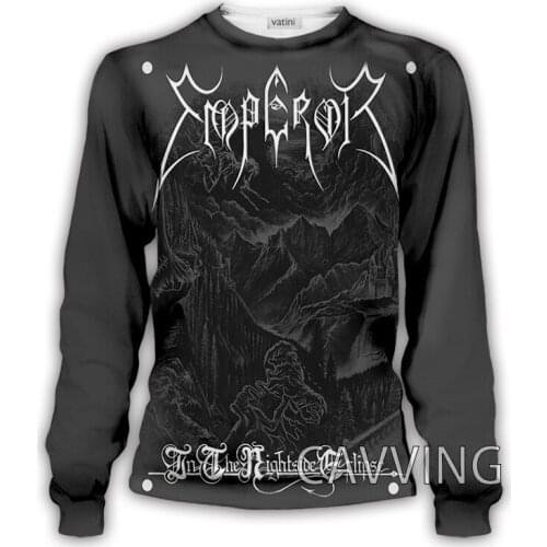 New Fashion Women/Mens 3D Print Emperor Band Crewneck Sweatshirts Harajuku Styles Tops Long Sleeve Sweatshirts