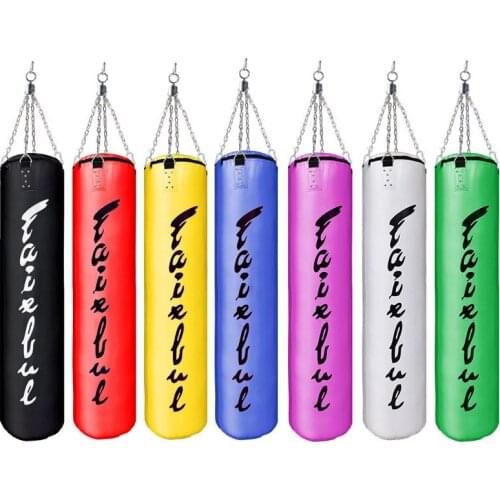 120cm MMA Boxing Sandbag Punching Bag Fitness High Quality 7-Color PU Leather Sports Strength Training Boxing Bags Free Shipping