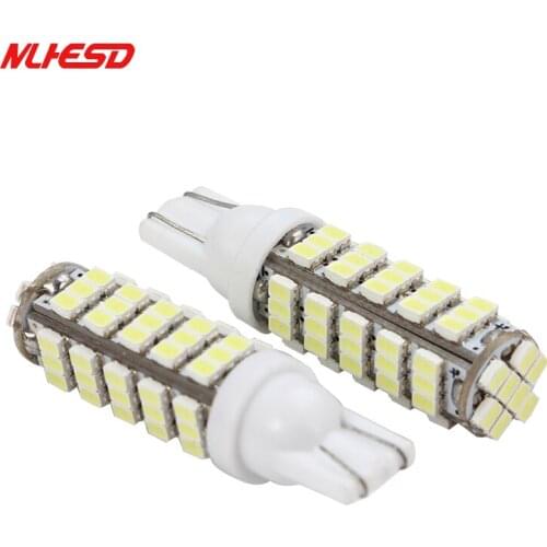 2Pcs T10 W5W 68 LED 194 501 1206 SMD Car Styling Interior Lights Clearance Lamp Marker Lamps Auto Bulbs DC 12V