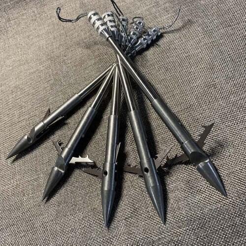 3/6 pcs 140 mm Fish Dart Hunting Shooting Catapult Dart Fishing Gear 404 Stainless Steel Arrowhead slingshot accessories
