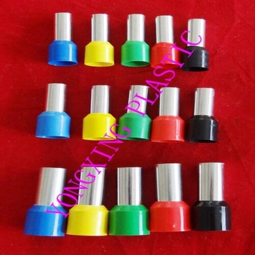 50PCS/Lot wire ferrules cable ends cord terminal E25-16 #4(25mm square cable) red yellow blue green black 5 color mixed