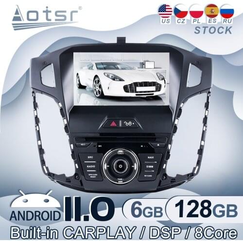Android 11 For Ford Focus 2012 2013 2014 Car Radio GPS Navigation Multimedia Video Player Stereo Audio Head Unit CD Recorder