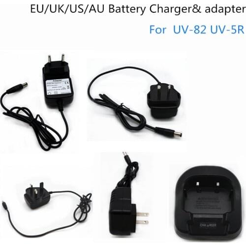 BaoFeng AU/EU/UK/US Car Battery Charger adapter For Ham Radio UV-82 UV-5R Walkie Talkie UV 82 Two Way Radio UV 5R BF-UV82