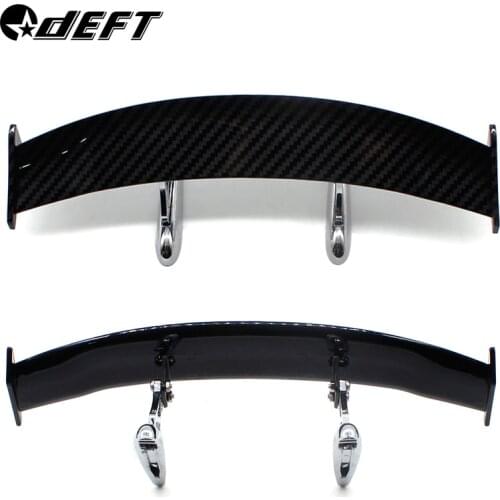 DEFT Spoiler Universal Model Auto-Stickers Car Tail Rear Wing Carbon Fiber Car Styling Spoiler Mini Model Auto Stickers
