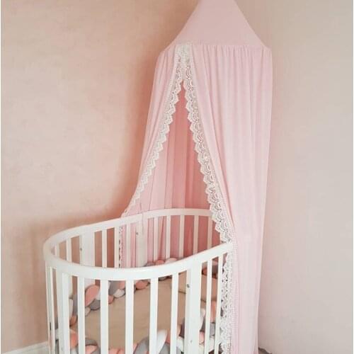 Kids Room High Quality Nursery Decor Chiffon Canopy Crib Decor Mosquito Baby Boy Girl Kids Children Room Crib Chiffon Canopy