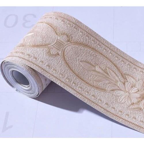 DIY Household Waistline Wall Sticker Household Waterproof Decorative 3D Sticker Bathroom Kitchen Living Room Wall Border Sticker