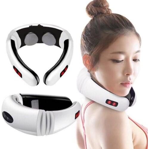 Electric Neck Massager & Pulse Back 6 Modes Power Control Far Infrared Heating Pain Relief Tool Health Care Relaxation Machine