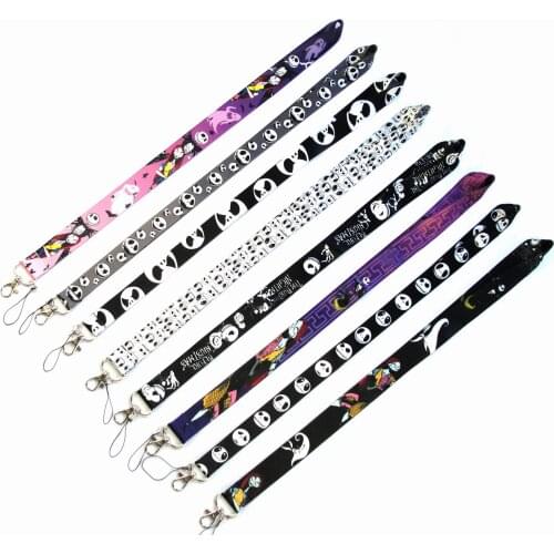 Nightmare Skull Jack Cartoon Japanese Anime Cardholder Phone Lanyard Key Work Permit Label Lanyard