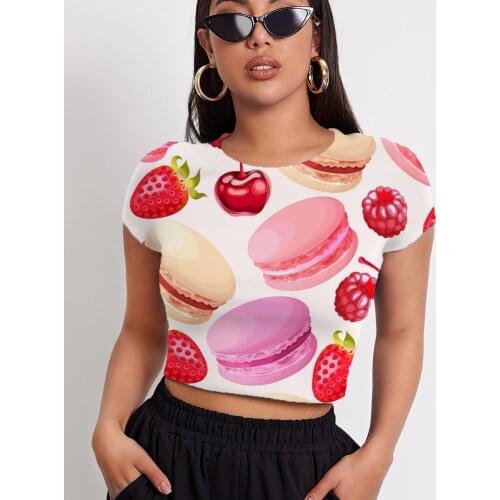 3d Tshirt Food T shirt Women Fruit T-shirts 3d Donuts Funny T shirts Lovely Tshirts Casual Womens Clothing T shirts Printed Male
