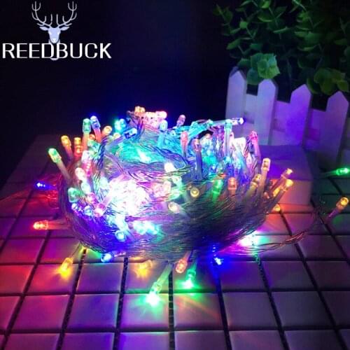 8 Modes 10M 20M Fairy Holiday Decorate String Lights 220V EU Plug RGB 100 Led 200 Leds Christmas Party Wedding Holiday Lighting