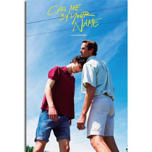Call Me by Your Name Timothee Chalamet Elio Hot Movie 2 Silk Poster Wall Sticker Decoration Gift