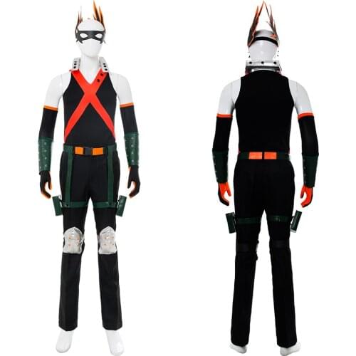 In Stock) My Hero Academia Boku no Hero Academia Katsuki Bakugou Cosplay Costume Outfit Halloween Party Cosplay Costumes