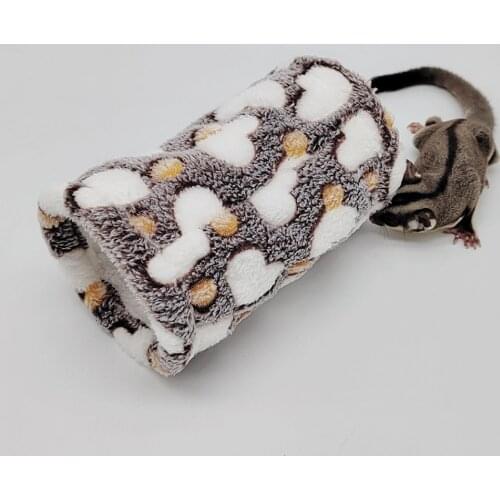 Hamster Toy Small Animal Tunnel Bed Warm Plush Cute Hamster Tube Toy Sleeping Bed Cage For Hamster Guinea Pig Rabbit