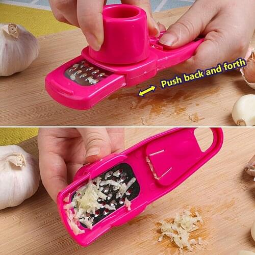 Garlic Peeler Grater Slicer Cutter Garlic Press Ginger Grinding Grater Vegetable Grater Multifunction Garlic Crusher
