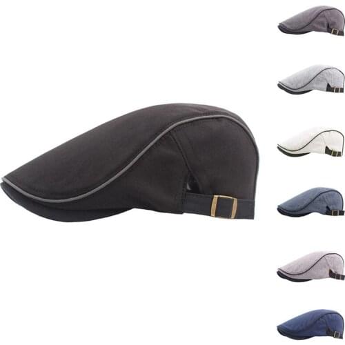 Fashion Men Women Duckbill Baseball Cap Outdoor Sports Adjustable Driving Sun Flat Cabbie Newsboy Hat berets Hat