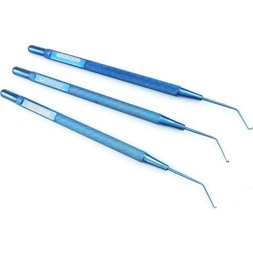 Ophthalmic Nlchamln Phaco Chopper and Fukasaku Small Pupil Snapper Hook Ophthalmic Instruments