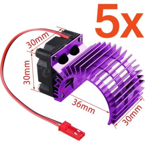 Wholesale 5Pcs/Lot Electric Motor Heatsink Proof Cover Heat Sink and Cooling Fan for 540 550 motor 7014 For RC model car