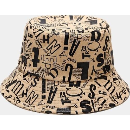 Fashion Summer Harajuku Flat Bucket Hats 3D printed Beach Hat Hip Hop Cops Women Girls