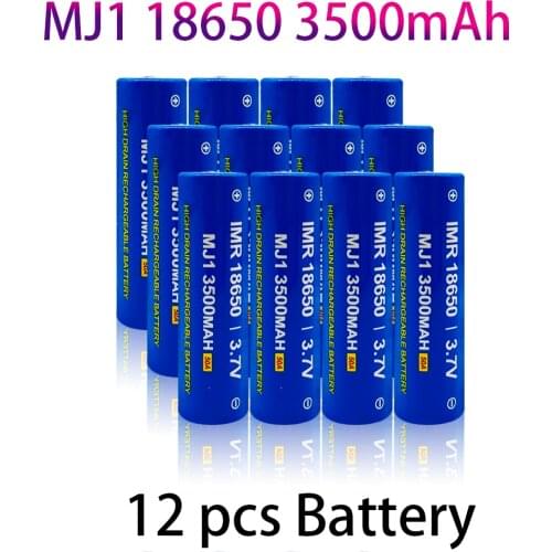 Rechargeable lithium ion battery, 100% original, 1-10, 3.7 V, 3500 MAH, 18650, flashlight, 3500 Mah