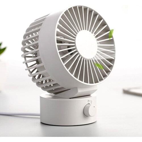 Portable Mini USB Fan Double Side Leaf Two Gear Small Desktop Table Fan Air Conditioning Cooler for Summer Sleep