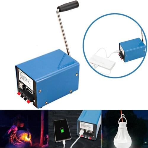 Outdoor Portable Manual Hand-cranked Generator USB Charge Electric Small and exquisite convenient to assembly easy to carry Dyn