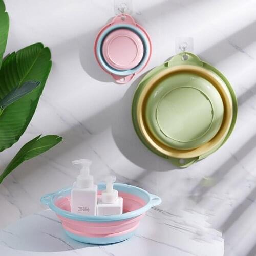 Portable Folding Wash Basin Plastic Foldable Outdoor Folding Fishing Promotion Camping Car Wash Bucket Outdoor Camping