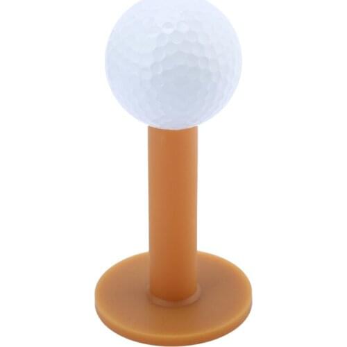 Durable Rubber Golf Tees with Friction Hold Driving Range Practice Golf Ball Holder Beginner Training Tool Accessories 35-80MM
