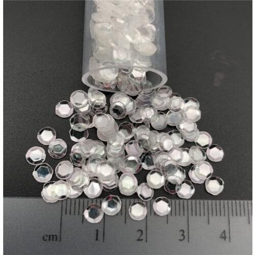 10g 4mm Cup 0 hole Crystal Transparent Loose Sequin Paillette Sewing Craft For Wedding Decoration,Garment Dress Shoe Caps DIY