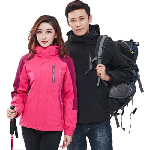 Manufacturers Direct Selling 2019 Winter Raincoat Jacket Men and Women Three-in-One-Piece Ski Mountaineering Coat