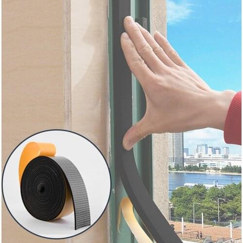 Self Adhesive Foam Sealing Strips Sound-Proof Foam Sticky Tape Noise Insulation Excluder Tape Sealing Strip For Door Window
