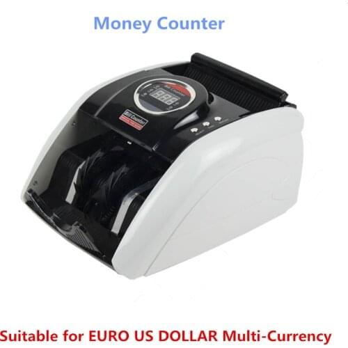 110V/220V Money Counter Suitable For EURO US DOLLAR Multi-Currency Compatible Bill Counter Cash Money Counting Machine 5200UV