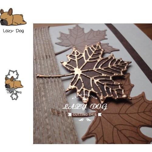 3PCS Maple Leaf Metal Cutting Dies Scrapbooking Stencil DIY Decorative Craft Embossing Die Cuts Card Making New Dies For 2019