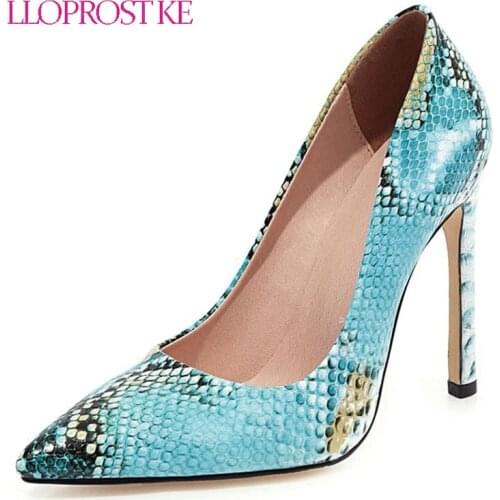 Lloprost ke High Heels Women Pumps Stiletto Thin Heel Party Shoes Sexy Shallow Pointed Toe Shoes Ladies Green Large Size 48