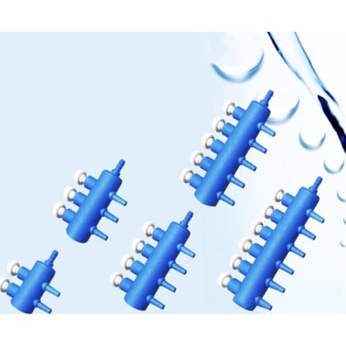 1PC Air Flow Distributor Control Useful Outlet 2 3 4 5 6 Way Aquarium Oxygen Tube Splitter Lever Fish Tank Air Pump Accessories