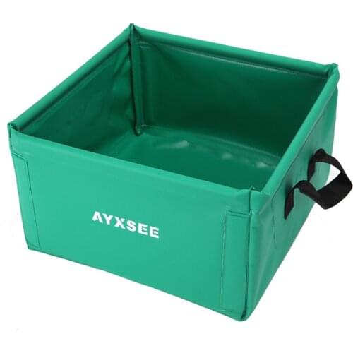 15L Multifunctional Folding Bath Tub Water Basin Wash Bowl Portable Fishing Bucket Waterproof Pots for Outdoor Camping Washing