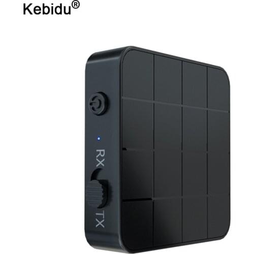 2 IN 1 Bluetooth 5.0 Audio Transmitter Receiver KN321 3.5mm Wireless Adapter Stereo Audio Dongle For TV Car /Home Speakers