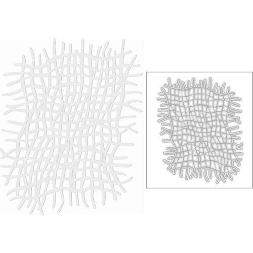 2020 New Irregular Grid Background Metal Cutting Dies and Frame Debossing Die Scrapbooking For Crafts Card Making no Stamps Sets