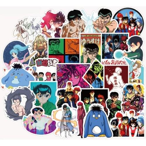 10/30/50Pcs/pack YuYu Hakusho Japanese Anime Stickers For Refrigerator DIY Suitcase Laptop Car Skateboard Album Motorcycle