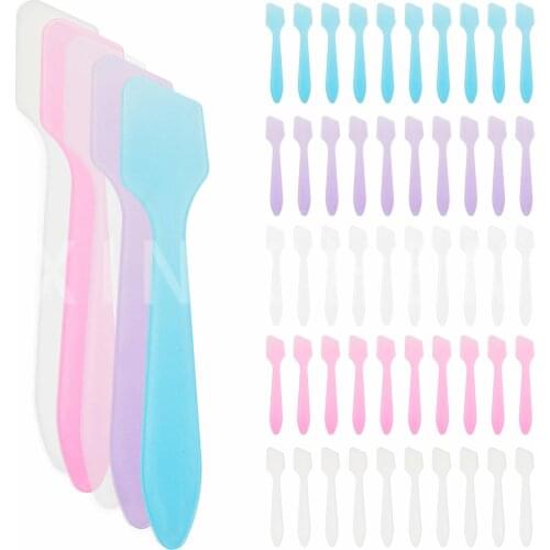 500pcs Mini Cosmetic Spatulas Face Cream Makeup Mask Spoon Cosmetic Scoop DIY Make Up Tools Cream Stick Beauty Tool Kits