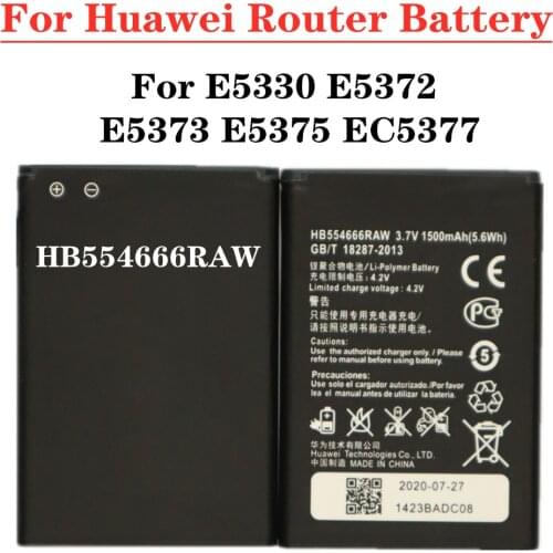 HB554666RAW Battery For Huawei Wifi Router E5372 E5373 E5375 EC5377 E5330 Replacement battery