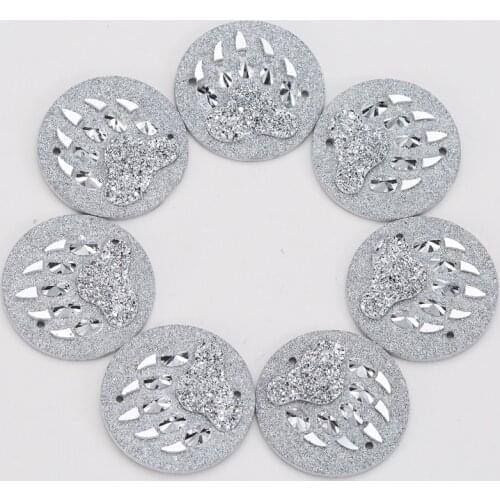 Taidian Flat Back Gems Native Resin Cabochon 25mm Серьга Ремесло Beadwork Jewelry Design 10pcs/lot