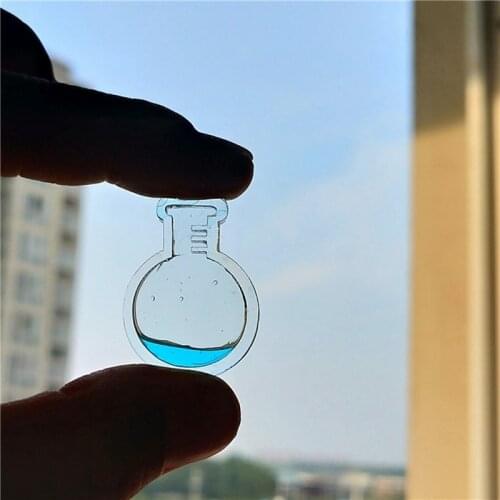 Water Injection Hollow Semi-circular section flask Full Transparent DIY Decorative Craft Jewelry Making resin molds for jewelry