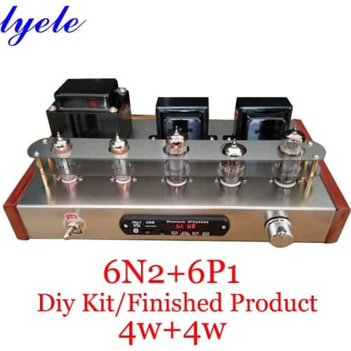 6p1 6n2 6p14 tube amplifier negative feedback circuit HIFI kit diy and finished product support usb fm mp3 bluetooth 5.0
