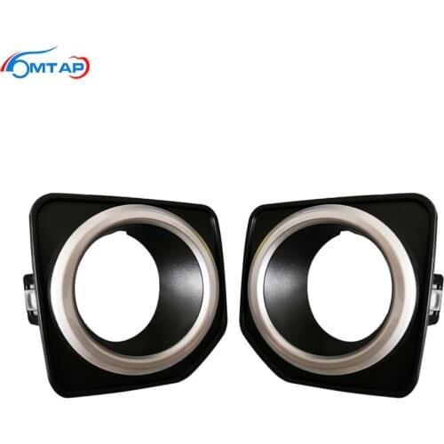 MTAP For Land Rover For Freelander 2 2013 2014 2015 2016 Front Bumper Fog Lamp Fog Light Silver Car Styling Garnish Trim Panel
